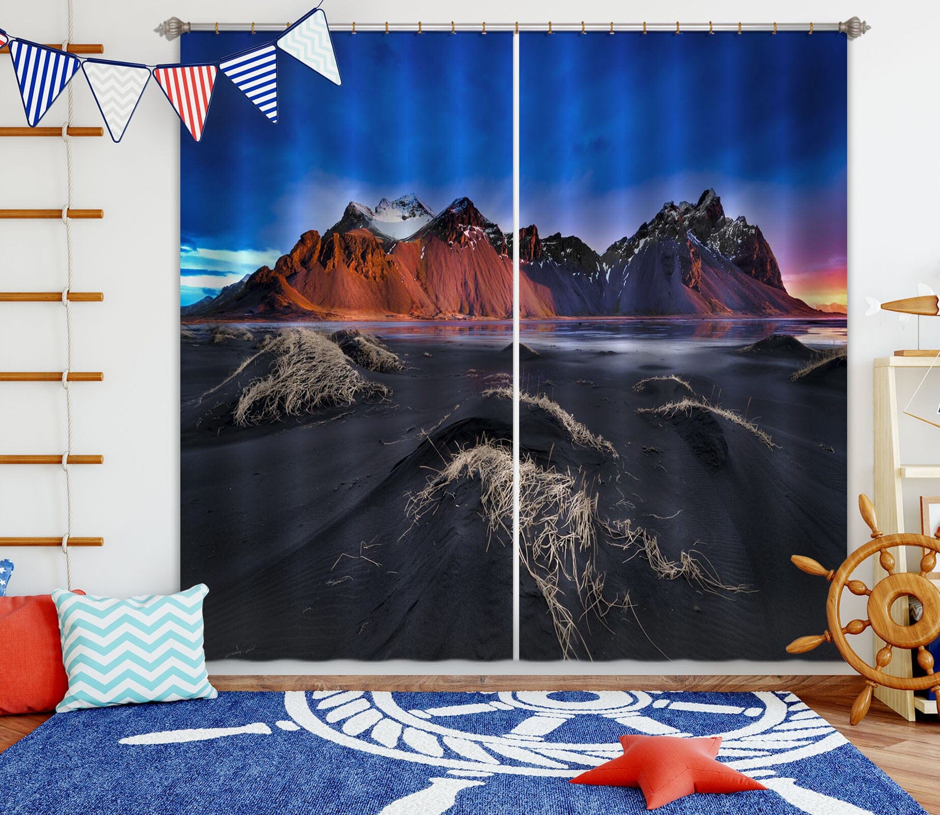 3D Sea Stones 175 Marco Carmassi Curtain Curtains Drapes Curtains AJ Creativity Home 