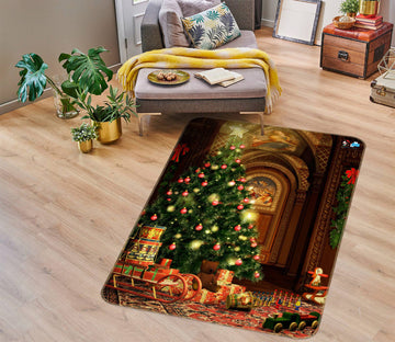 3D Tree 55028 Christmas Non Slip Rug Mat Xmas