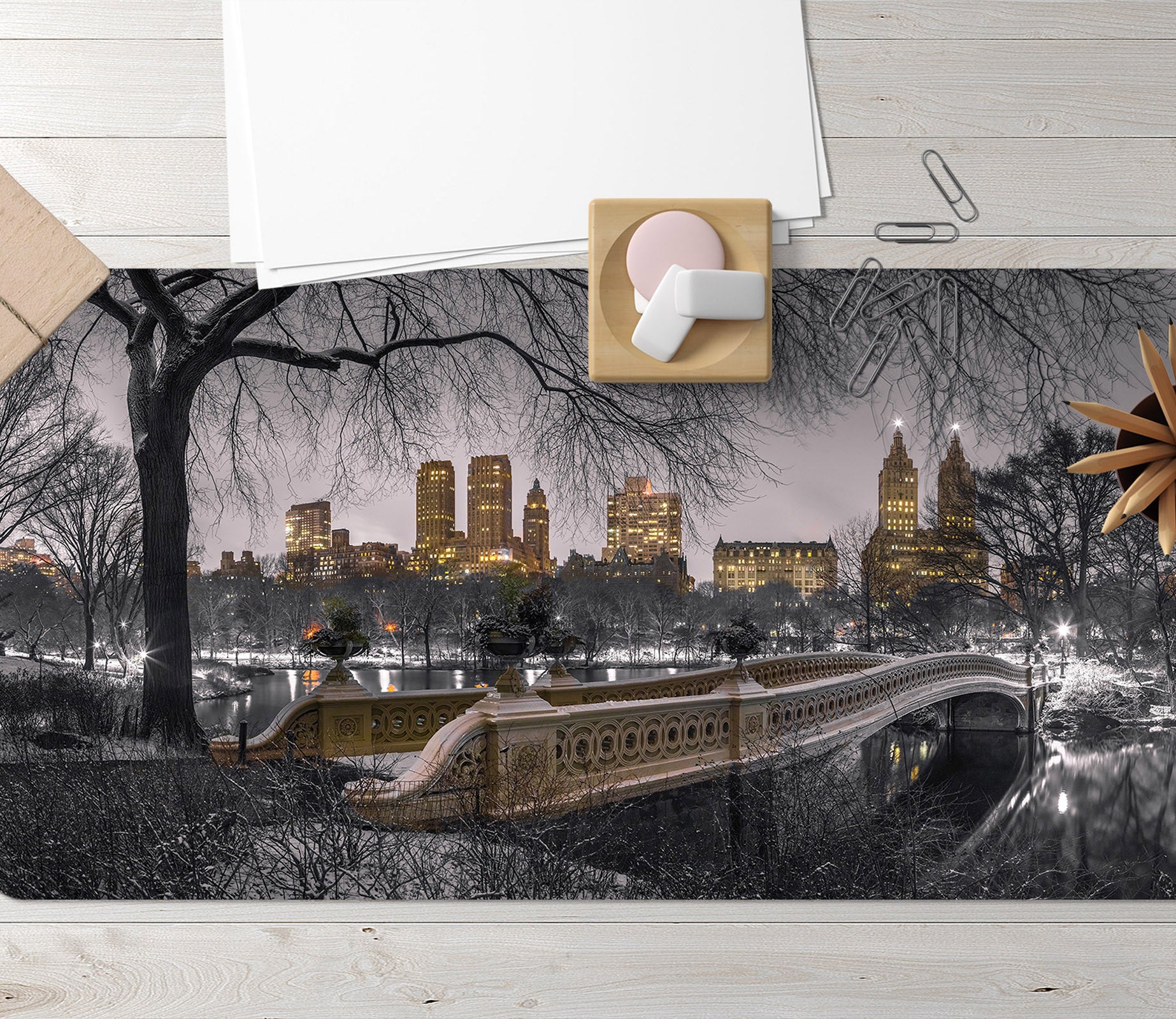 3D Bridge Tree 7747 Assaf Frank Desk Mat