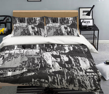 3D Black Ash Mountain House 63177 Bed Pillowcases Quilt