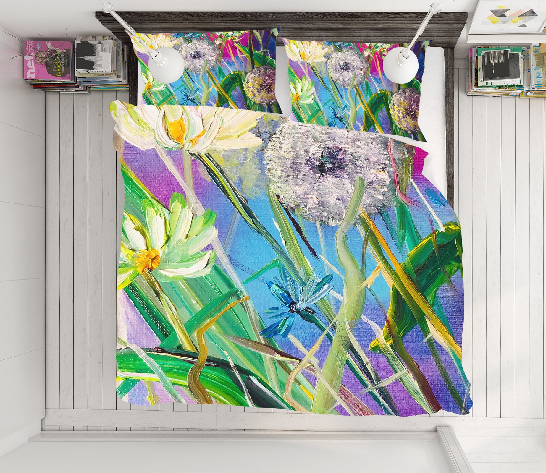 3D Dandelion Flower 563 Skromova Marina Bedding Bed Pillowcases Quilt