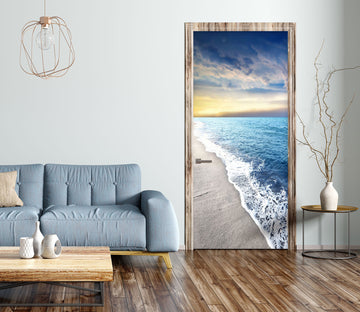3D Beach Seaside 219 Door Mural