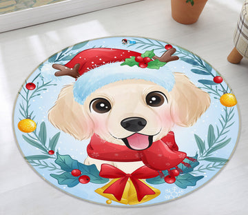 3D Dog 75136 Round Non Slip Rug Mat