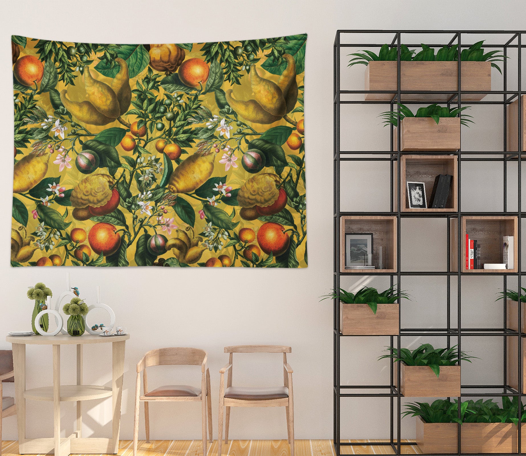 3D Orange Leaves 5364 Uta Naumann Tapestry Hanging Cloth Hang