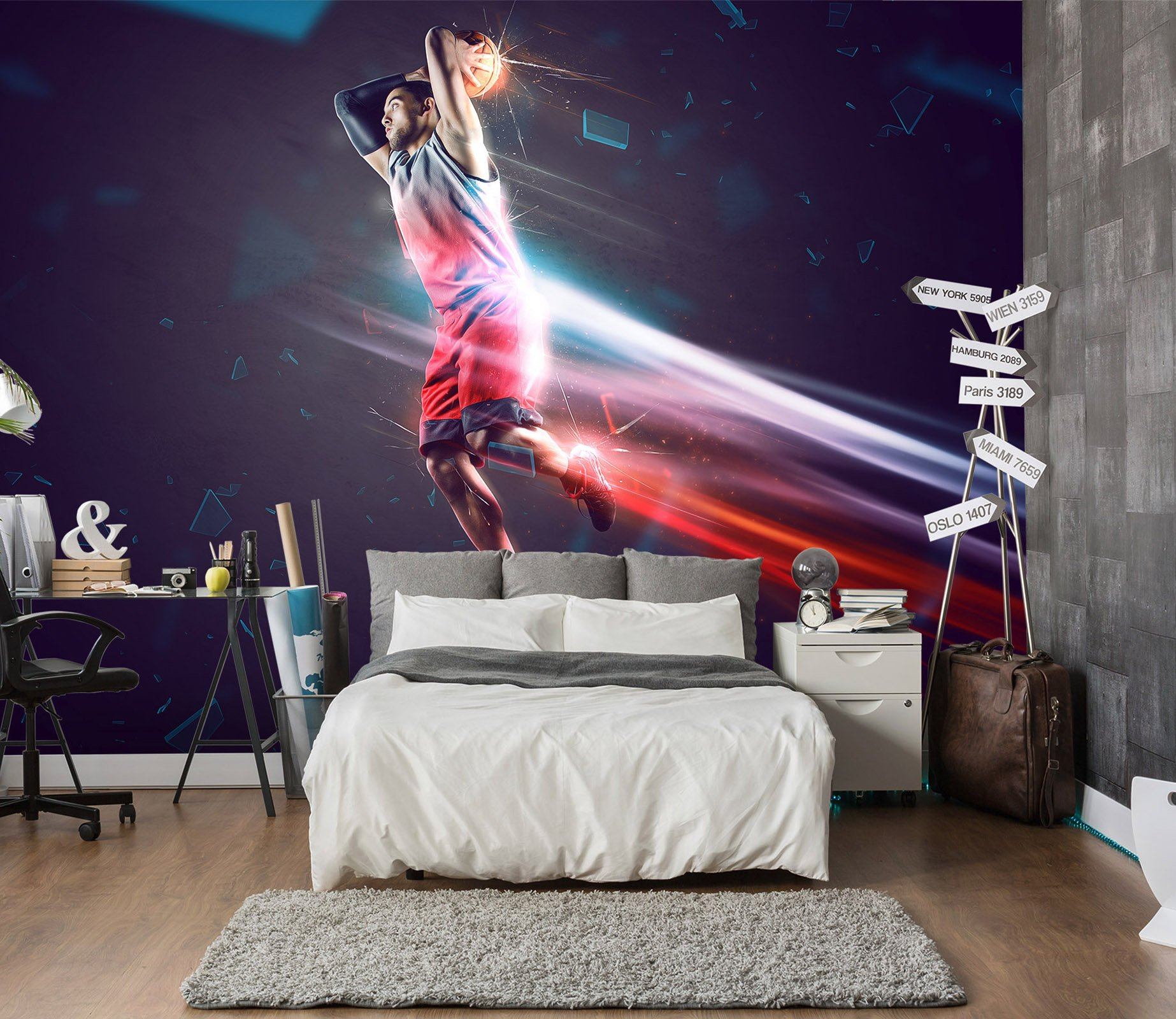 3D Dunk Action Basketball 7124 Wallpaper AJ Wallpaper 2 