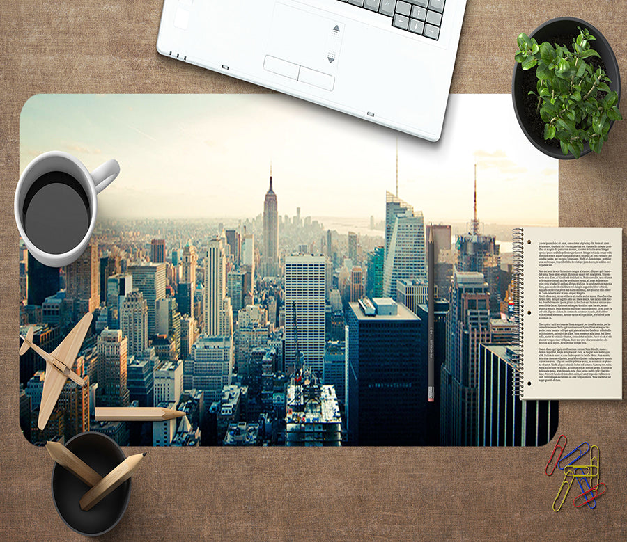 3D City Building 17076 Desk Mat