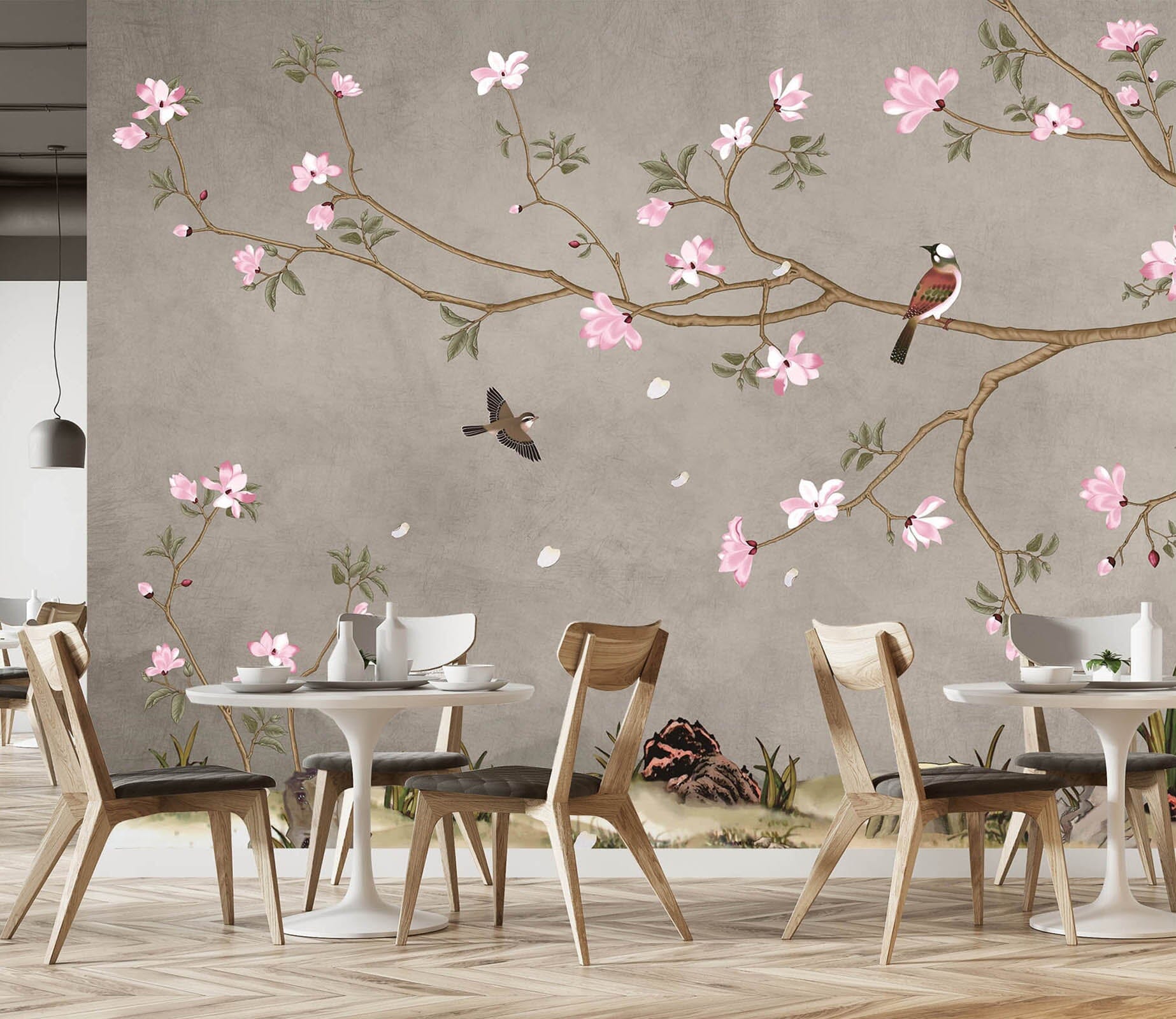 3D Pink Flowers 1441 Wall Murals Wallpaper AJ Wallpaper 2 