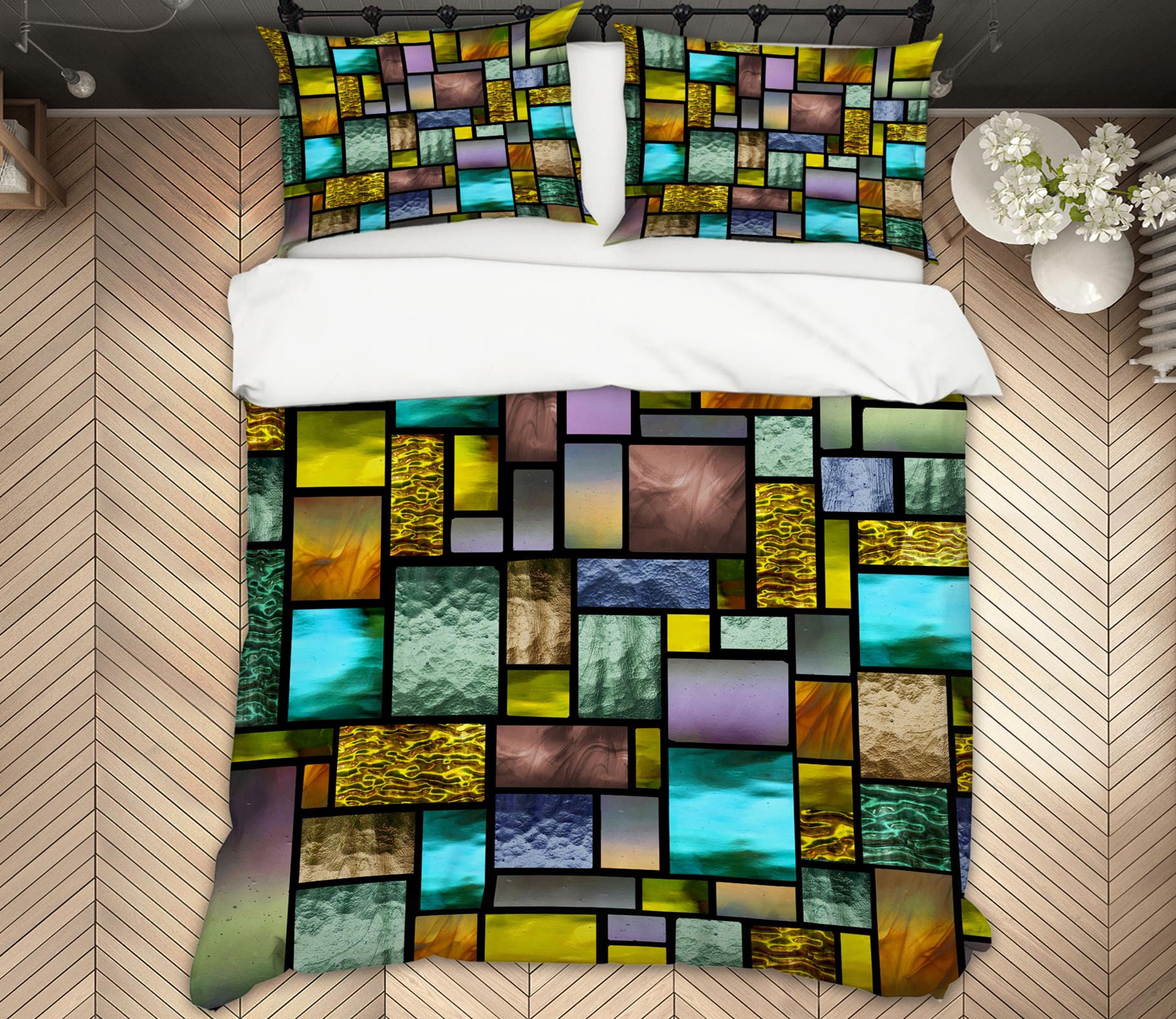 3D Green Lump 13178 Bed Pillowcases Quilt