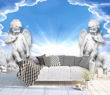 3D Cute Angel 1411 Wall Murals Wallpaper AJ Wallpaper 2 