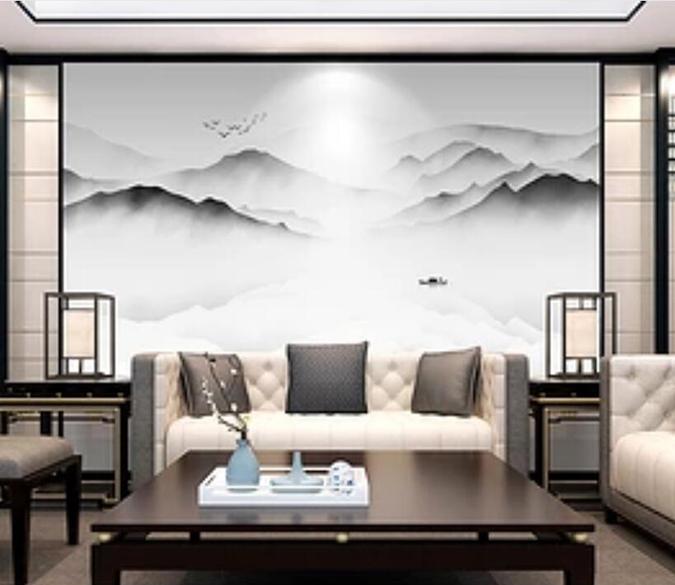 3D Mountain Cloud 352 Wall Murals Wallpaper AJ Wallpaper 2 