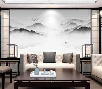 3D Mountain Cloud 352 Wall Murals Wallpaper AJ Wallpaper 2 