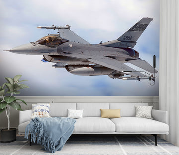3D Sky Fighter Airplane 9113 Alius Herb Wall Mural Wall Murals