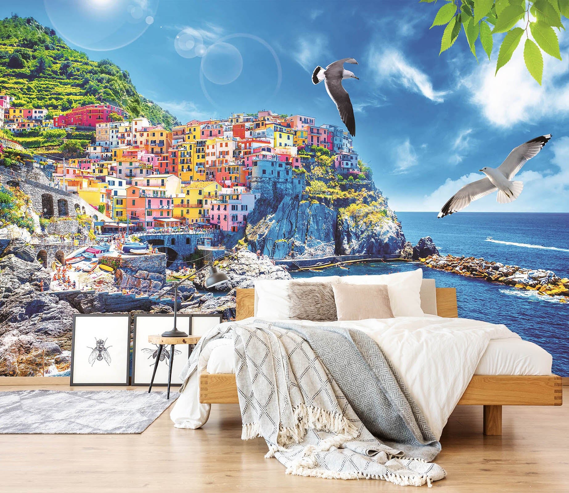 3D Seaside City 007 Wall Murals Wallpaper AJ Wallpaper 2 