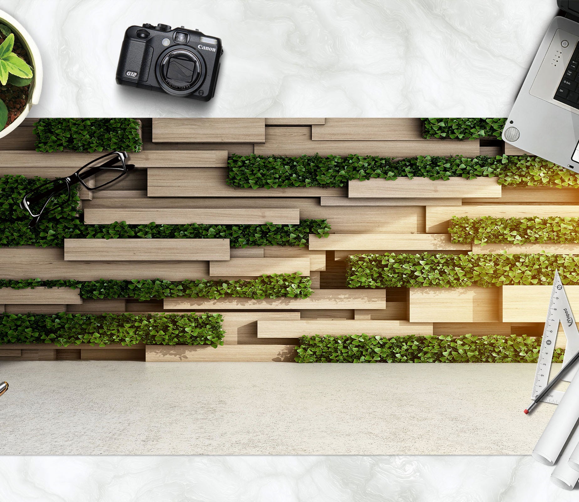 3D Wood 17194 Desk Mat