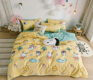 3D Cartoon Little Animals 5019 Bed Pillowcases Quilt