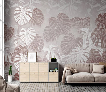 3D Red Leaf WC2378 Wall Murals
