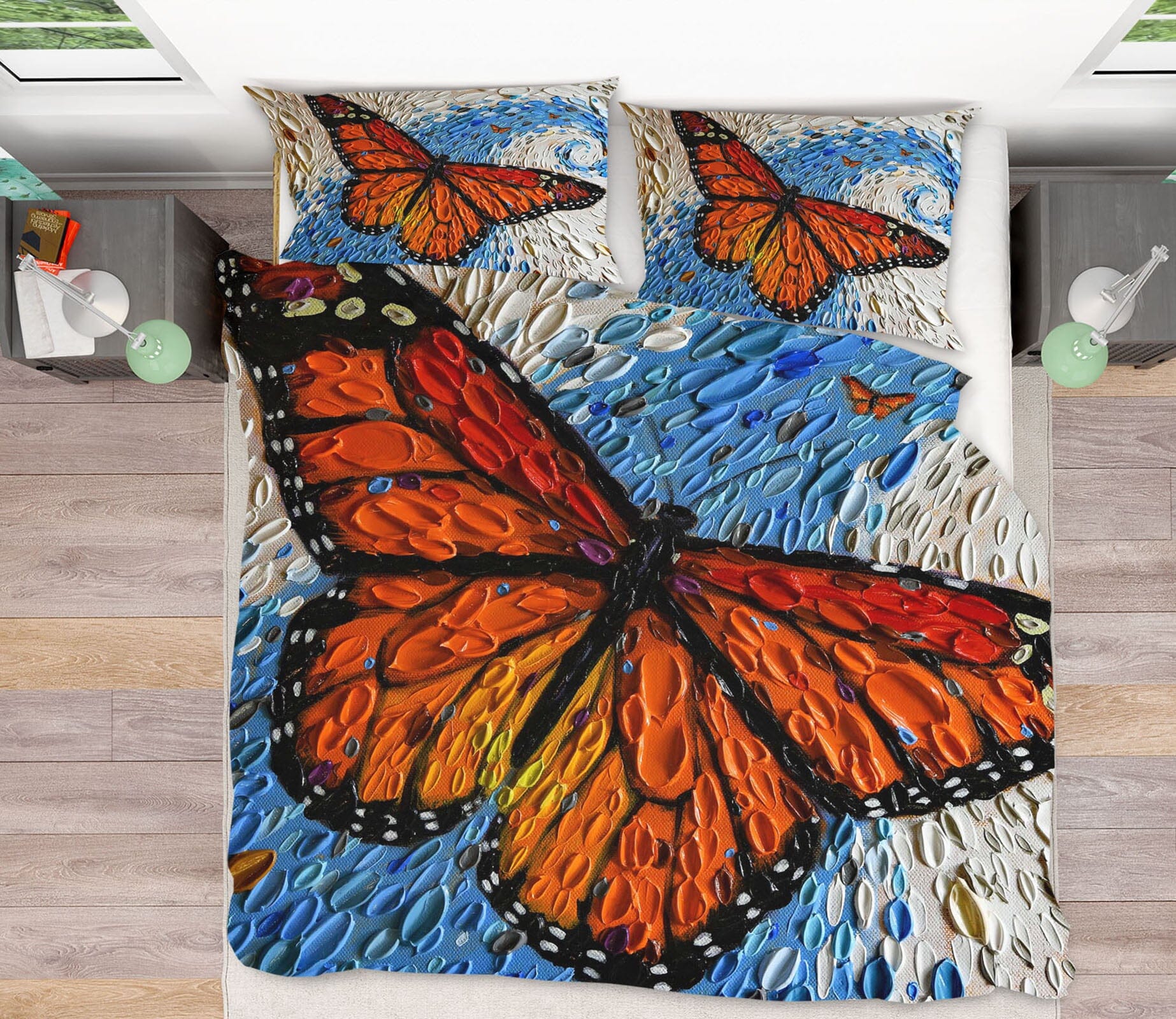 3D Flower Butterfly 2123 Dena Tollefson bedding Bed Pillowcases Quilt Quiet Covers AJ Creativity Home 