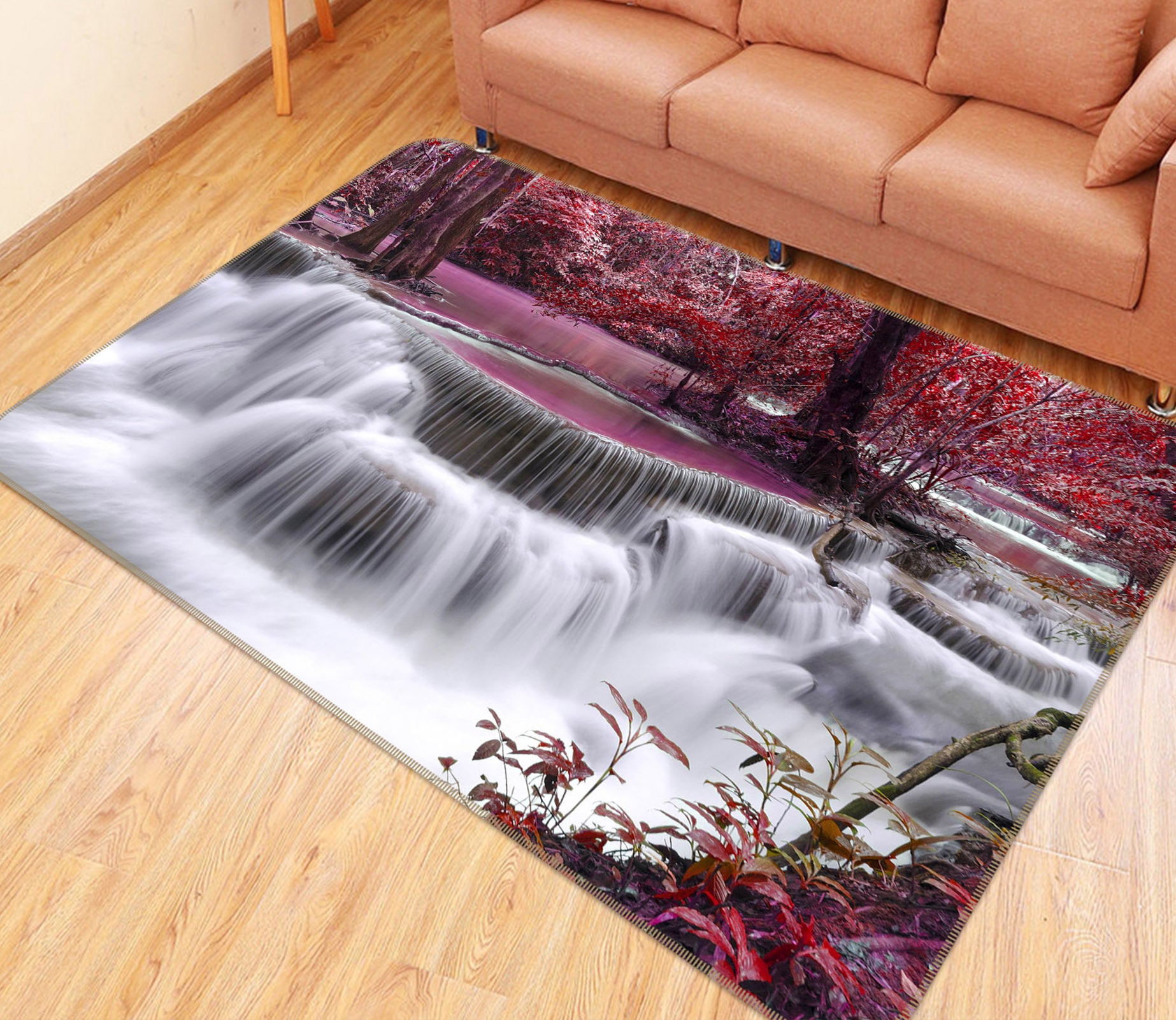 3D Waterfall 35017 Non Slip Rug Mat