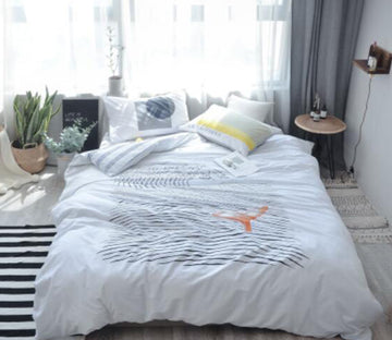 3D Grey Stripes 20237 Bed Pillowcases Quilt