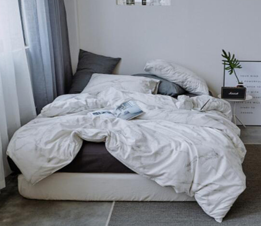 3D White Grey Mark 16006 Bed Pillowcases Quilt