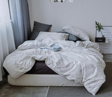 3D White Grey Mark 16006 Bed Pillowcases Quilt