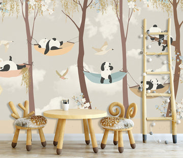 3D Snooze Panda 1429 Wall Murals Wallpaper AJ Wallpaper 2 