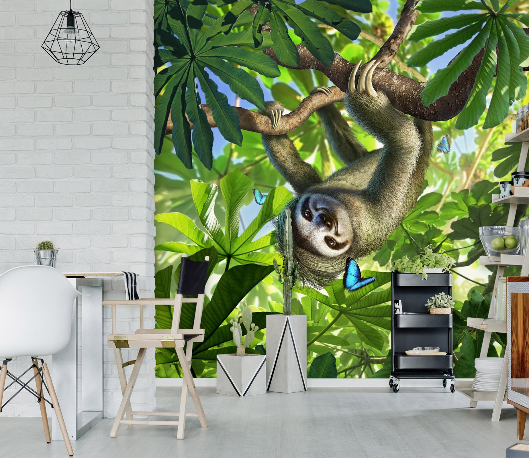 3D Sloth 85047 Jerry LoFaro Wall Mural Wall Murals