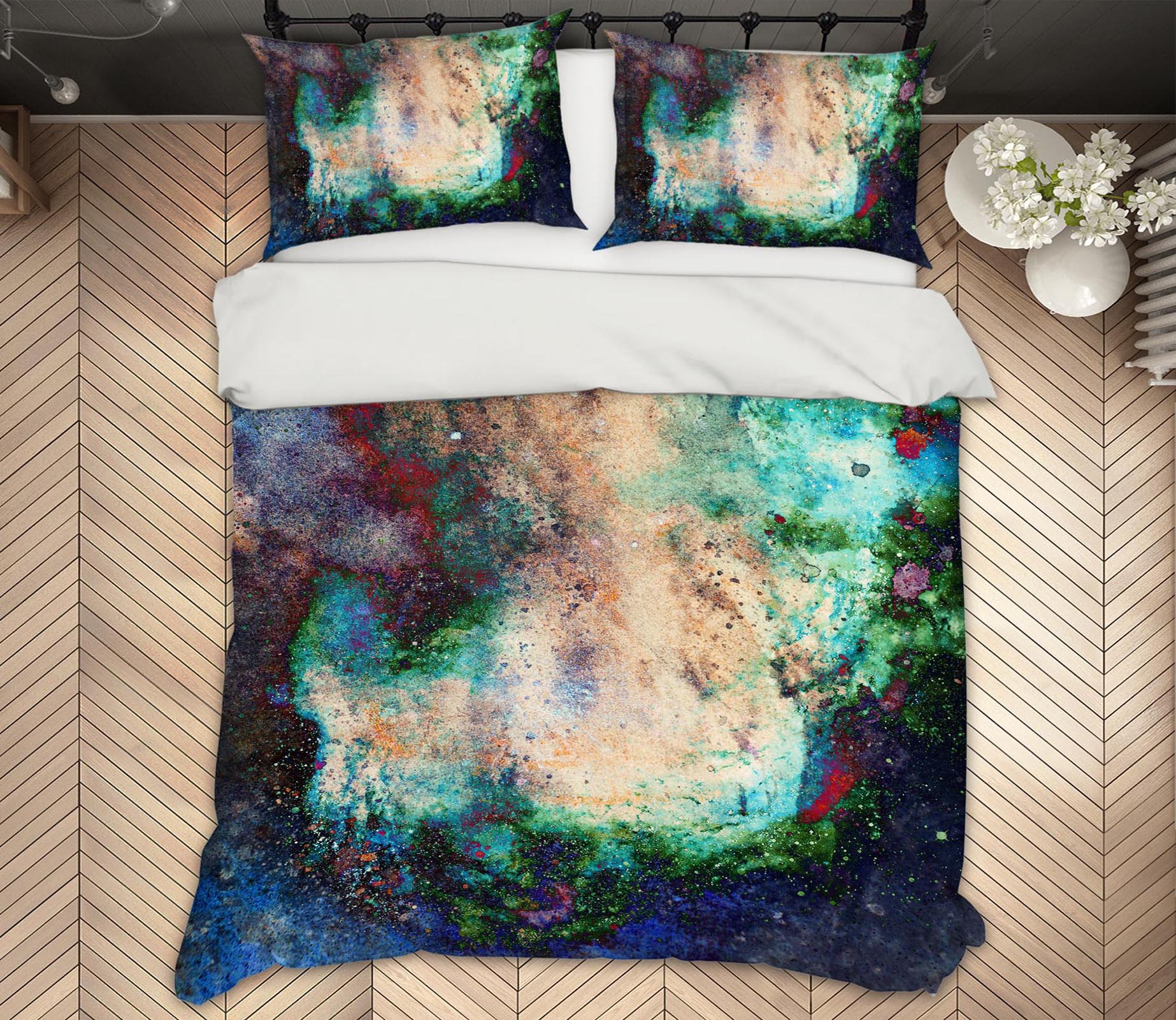 3D Green 12167 Bed Pillowcases Quilt