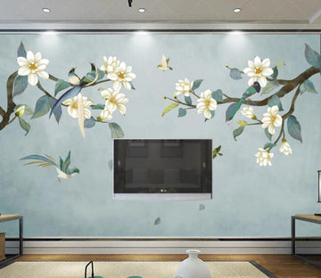 3D Flower Bird WC2001 Wall Murals