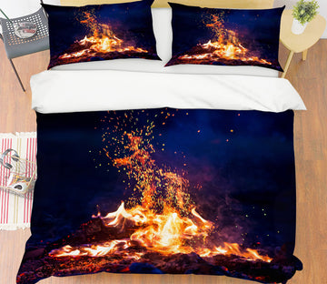 3D Fire 60260 Bed Pillowcases Quilt