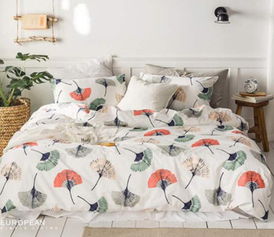 3D Ginkgo Biloba 16024 Bed Pillowcases Quilt