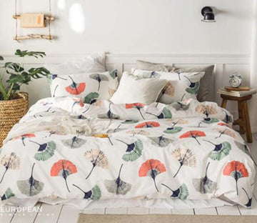 3D Ginkgo Biloba 16024 Bed Pillowcases Quilt