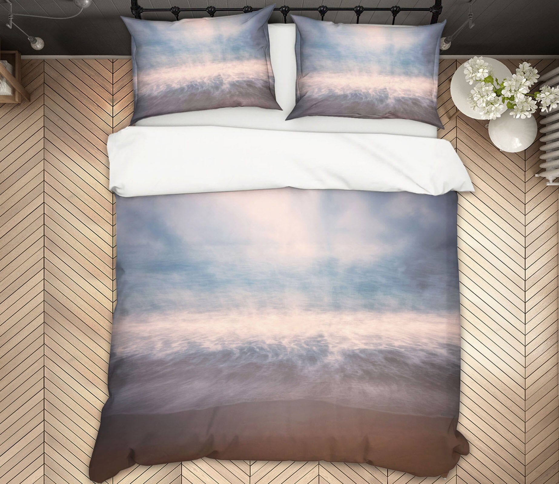 3D Stormy Waves 2150 Marco Carmassi Bedding Bed Pillowcases Quilt Quiet Covers AJ Creativity Home 