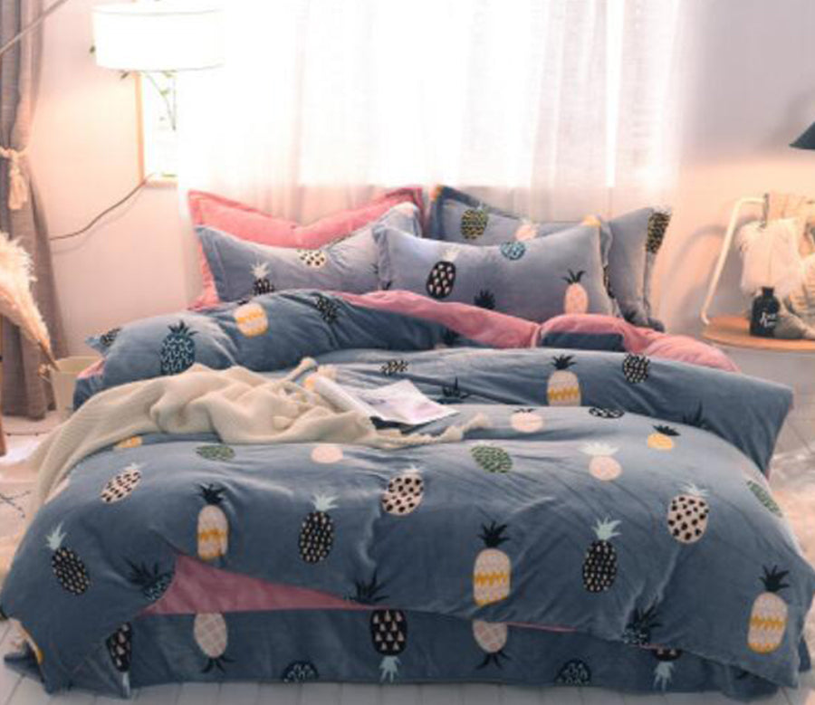 3D Pineapple 20126 Bed Pillowcases Quilt