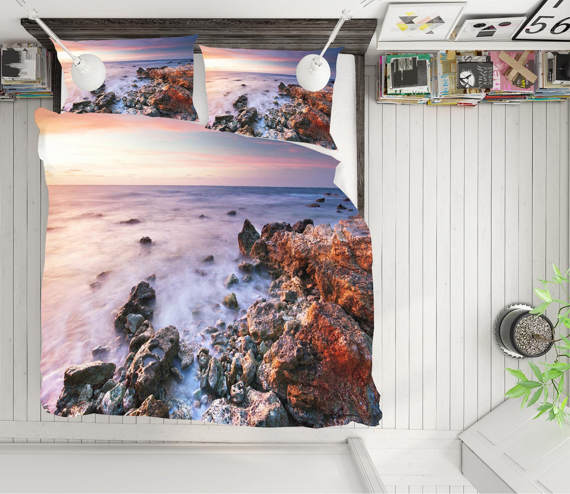 3D Seaside Reef 59144 Bed Pillowcases Quilt