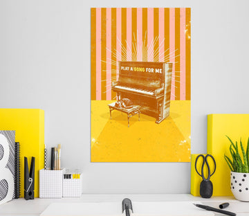 3D Play Piano 020 Showdeer Wall Sticker Wallpaper AJ Wallpaper 2 