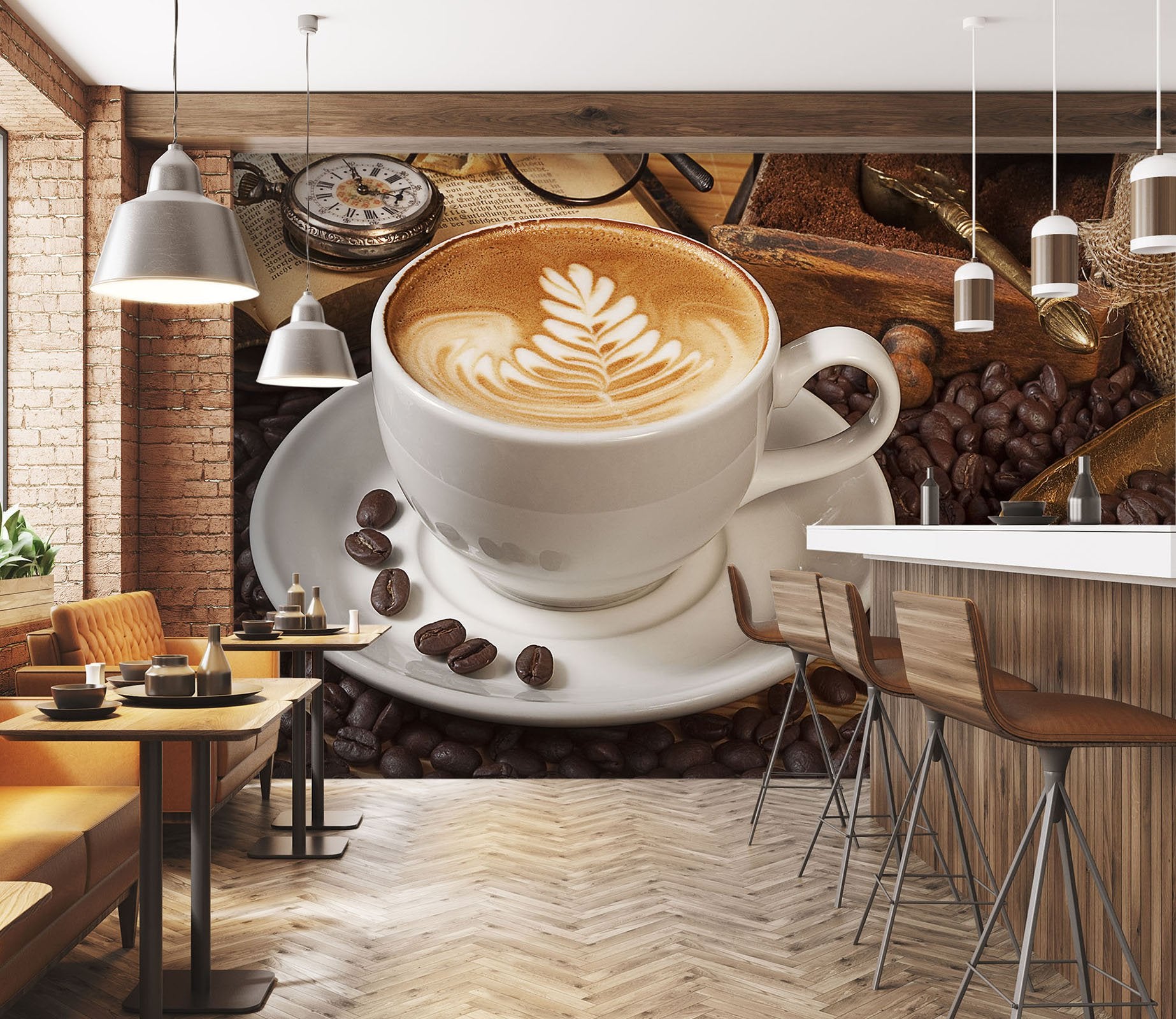 3D Coffee 35 Wall Murals Wallpaper AJ Wallpaper 2 