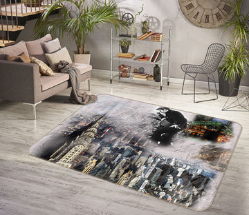 3D High-Rise Building 35234 Non Slip Rug Mat
