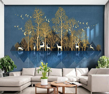 3D Wood Fawn 2840 Wall Murals Wallpaper AJ Wallpaper 2 
