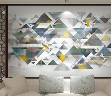 3D Colored Triangle WG148 Wall Murals Wallpaper AJ Wallpaper 2 