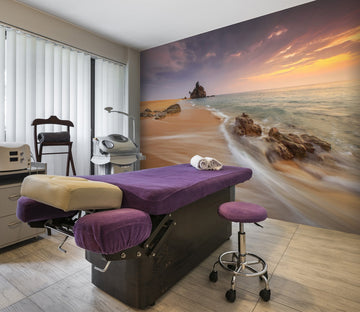 3D Sunset Beach Wave Sea 37 Wall Murals Wallpaper AJ Wallpaper 2 