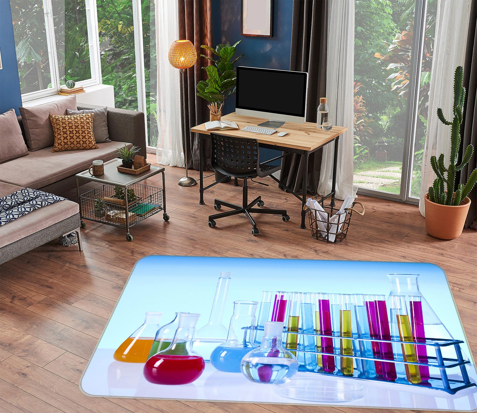 3D Laboratory Measuring Cup 77088 Non Slip Rug Mat