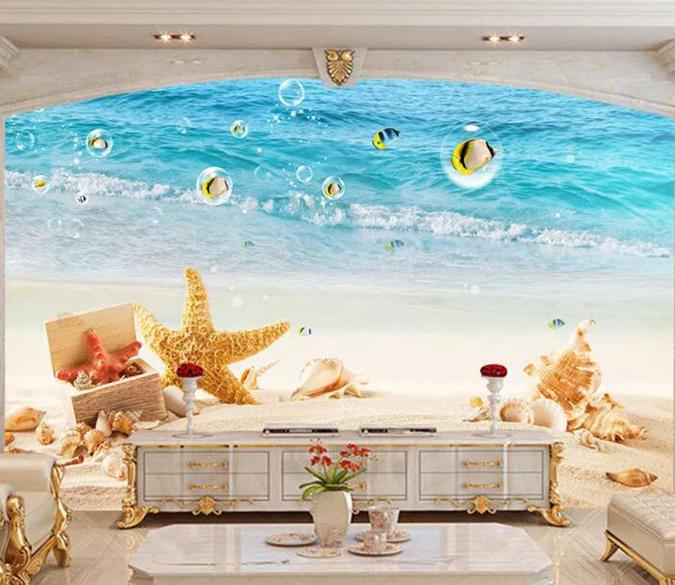 3D Sea Starfish 978 Wall Murals Wallpaper AJ Wallpaper 2 