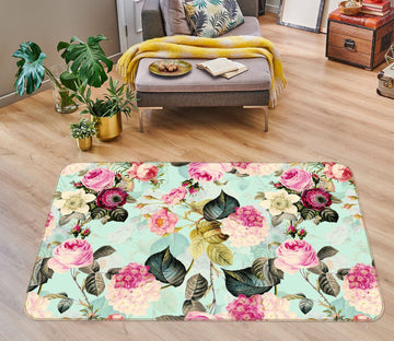 3D Pink Rose 126 Uta Naumann Rug Non Slip Rug Mat Mat AJ Creativity Home 