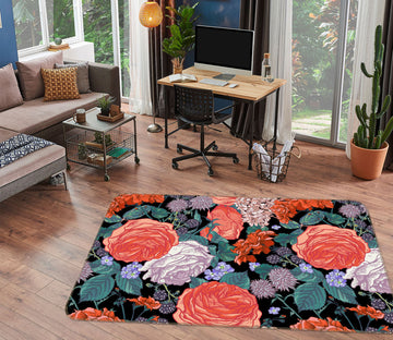 3D Flowers 31045 Non Slip Rug Mat