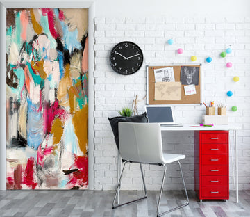 3D Colored Paint Pattern 10128 Allan P. Friedlander Door Mural