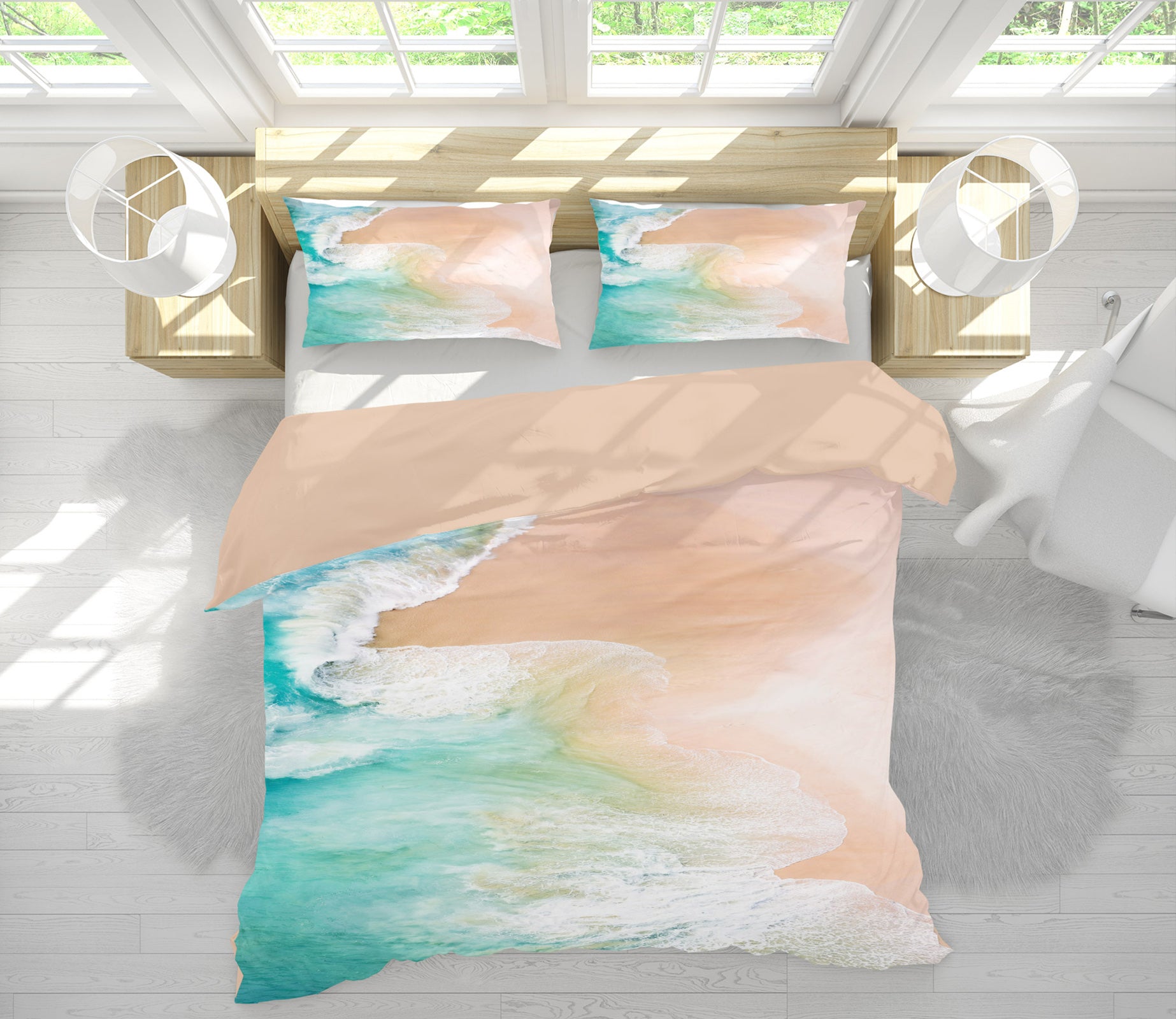 3D Beach 15180 Bed Pillowcases Quilt