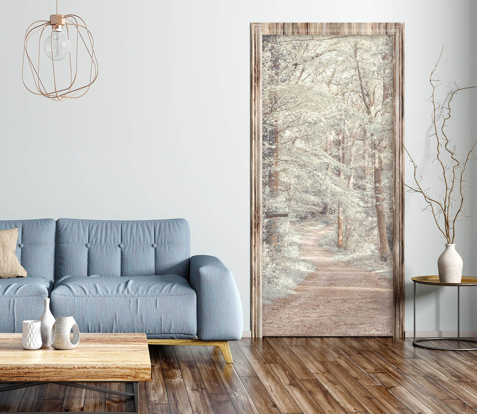 3D Tree Path 5180 Assaf Frank Door Mural