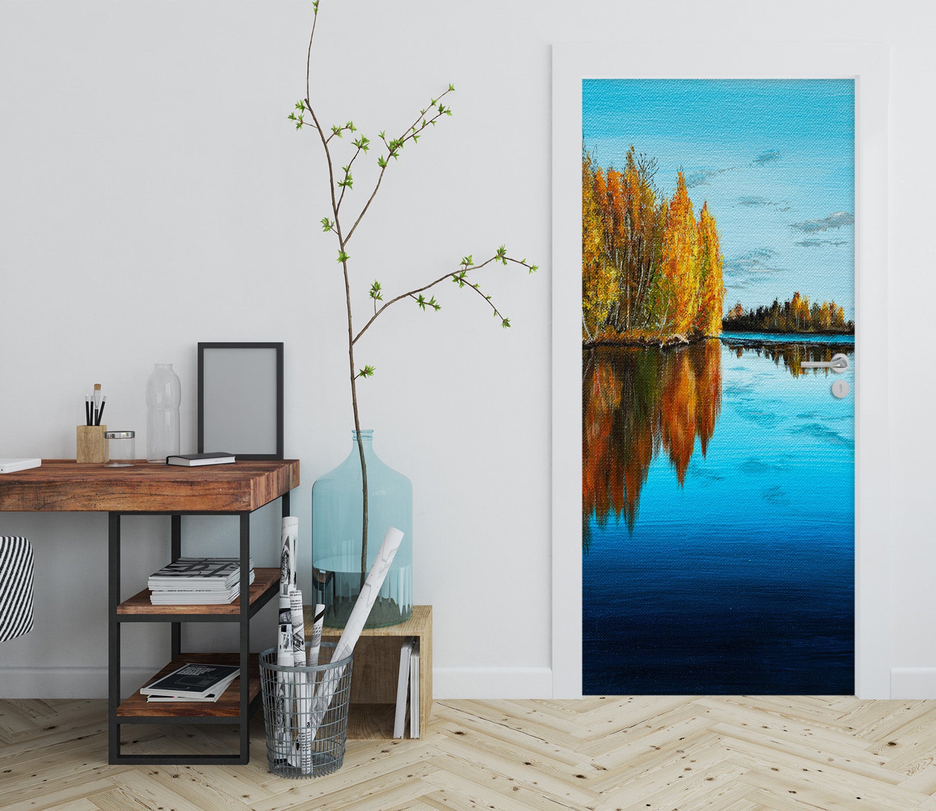 3D Lake Forest 9421 Marina Zotova Door Mural