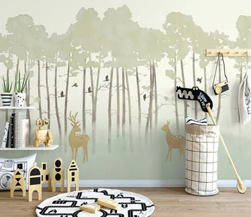3D Misty Woods 666 Wall Murals Wallpaper AJ Wallpaper 2 